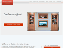Tablet Screenshot of hiddendoorsbydesign.com